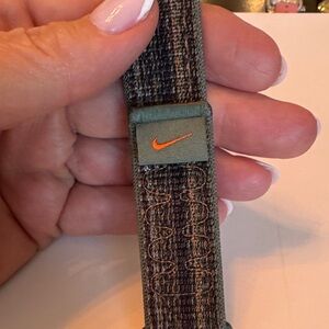 Apple Watch Nike Olive and Orange Sport Loop Band